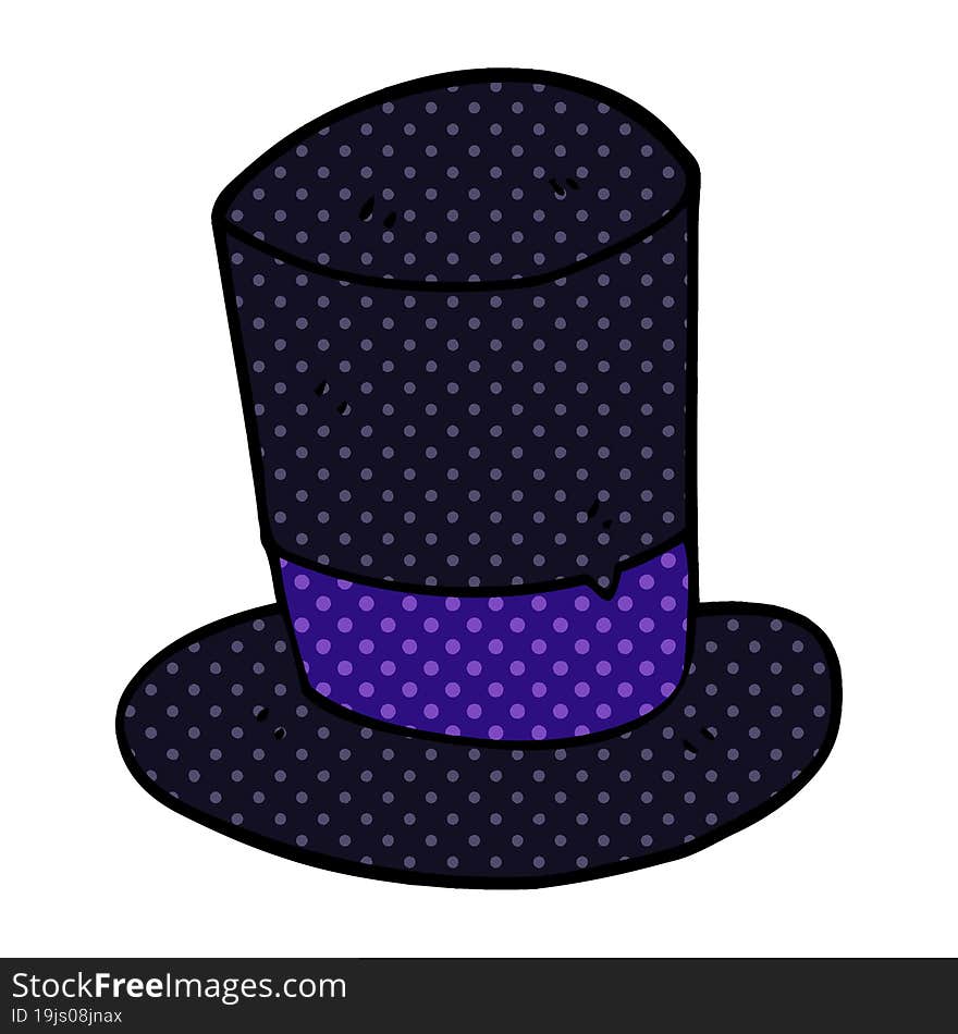 Cartoon Doodle Top Hat