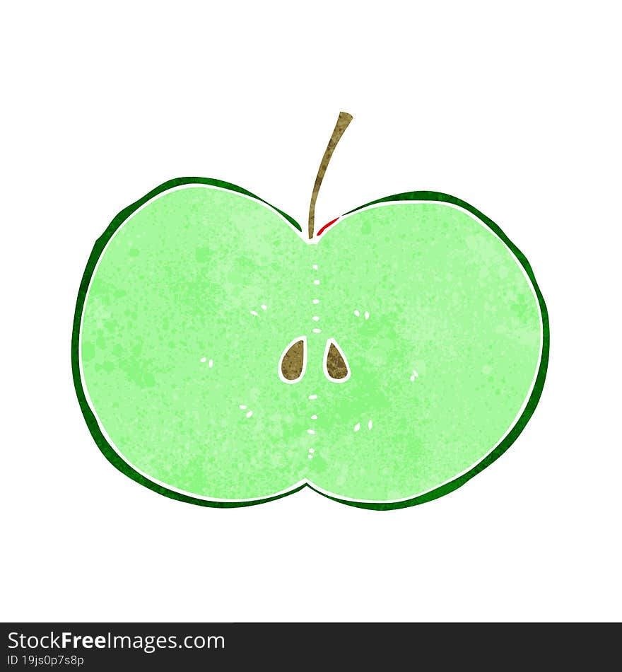 Cartoon Sliced Apple