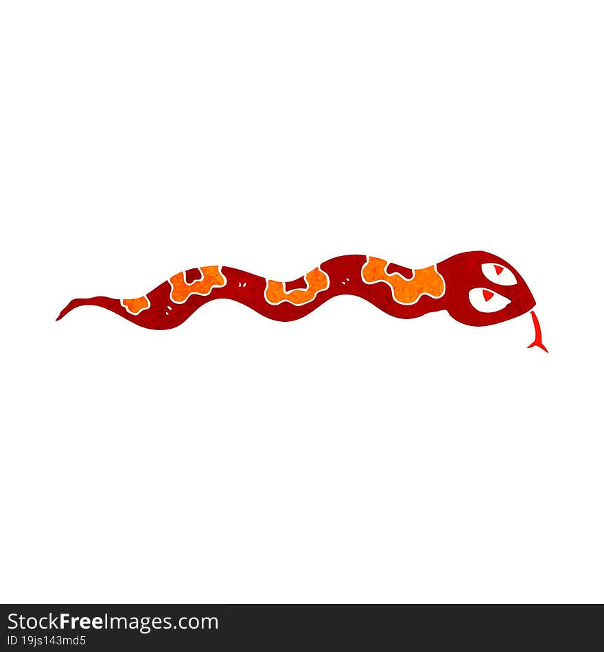 cartoon hissing snake