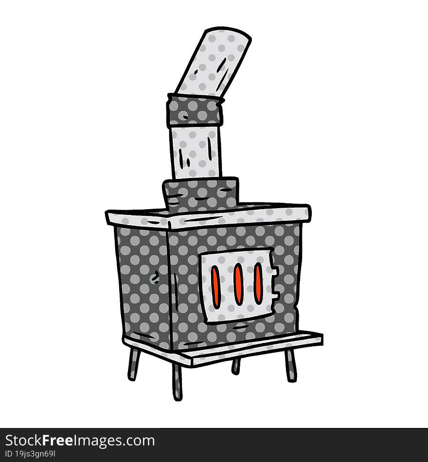 Cartoon Doodle Of A House Furnace