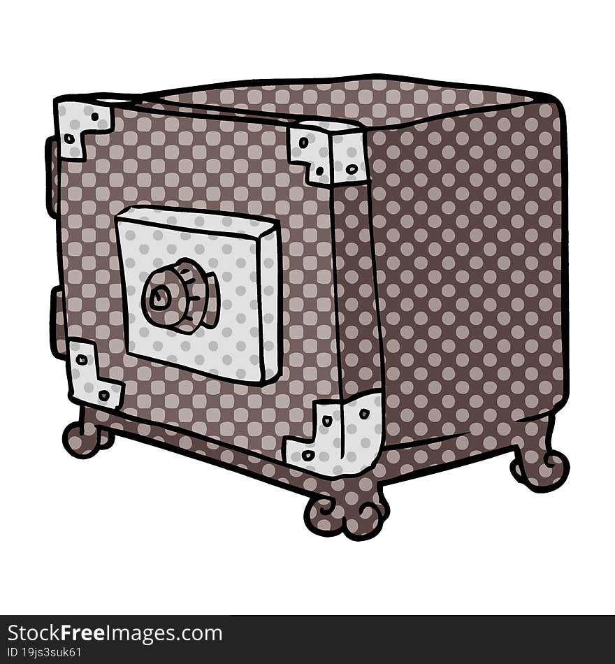 cartoon traditional safe. cartoon traditional safe