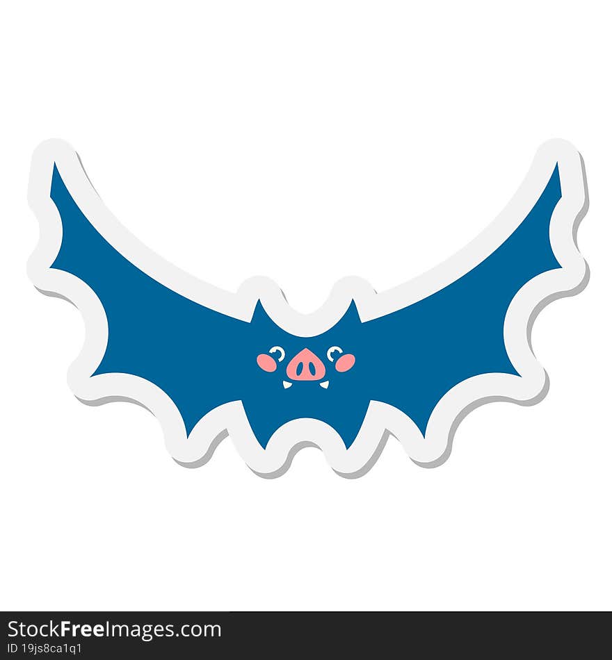 cute halloween bat sticker