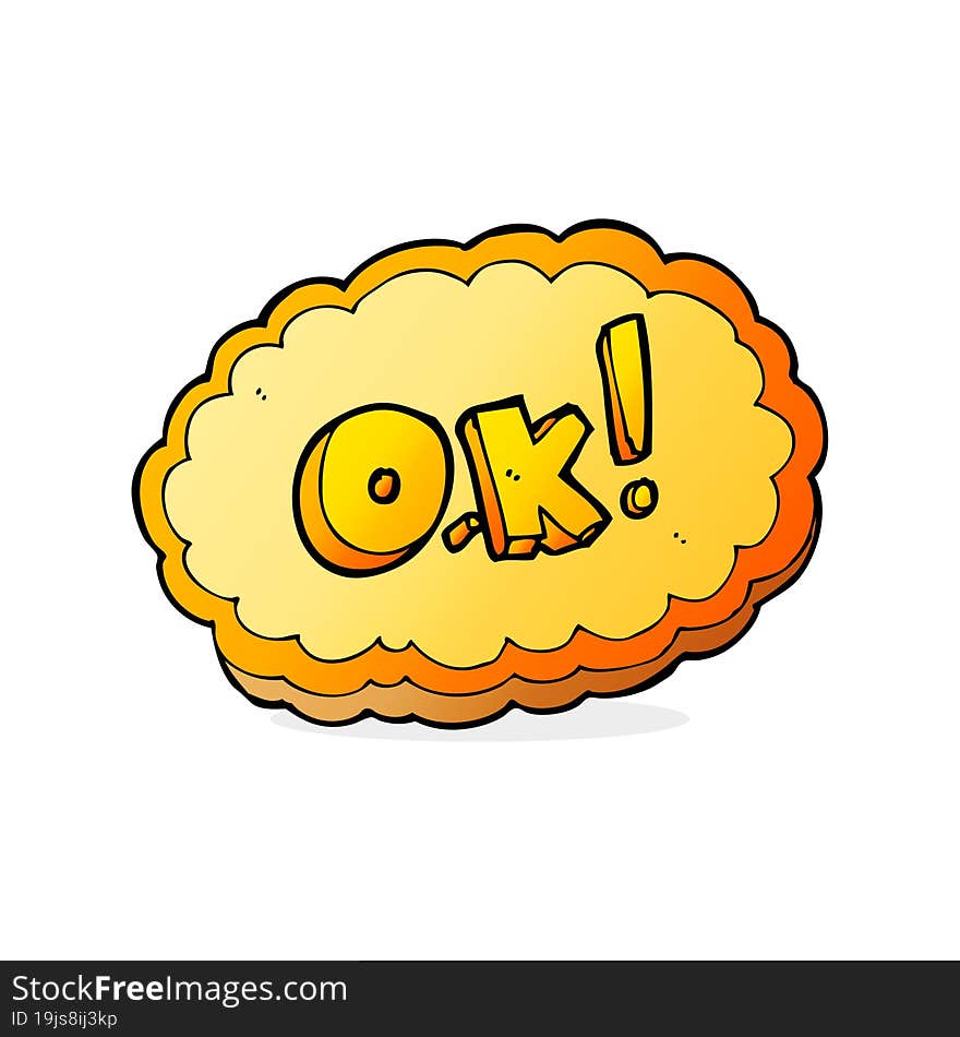 cartoon OK symbol