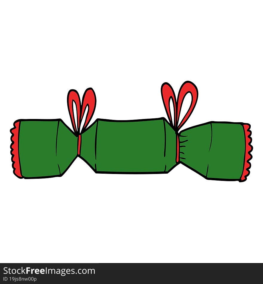 cartoon doodle xmas cracker