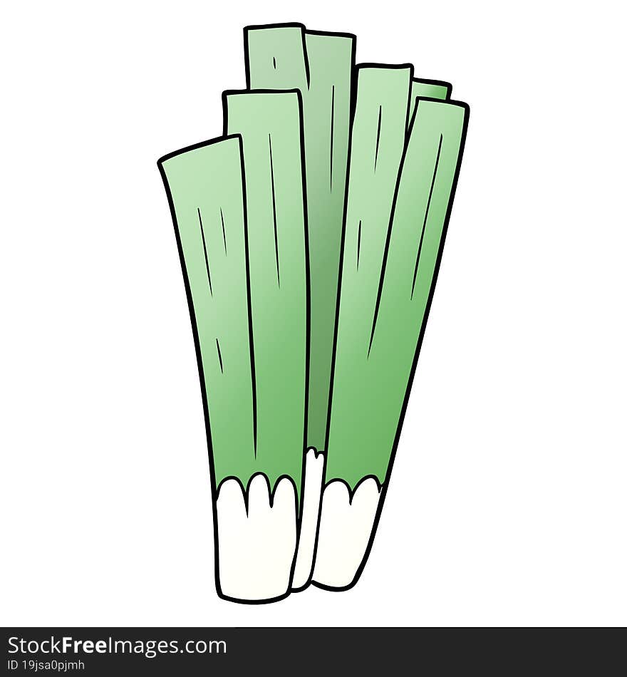 cartoon leeks. cartoon leeks