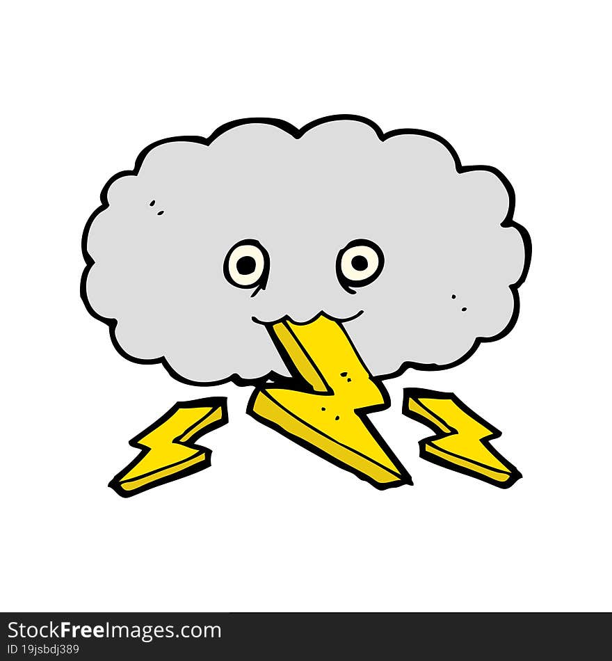 cartoon thundercloud