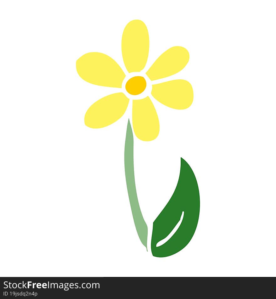 Cartoon Doodle Spring Flower