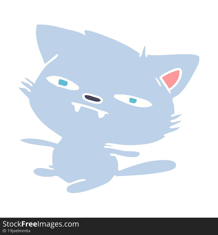 Cartoon Of Cute Kawaii Cat