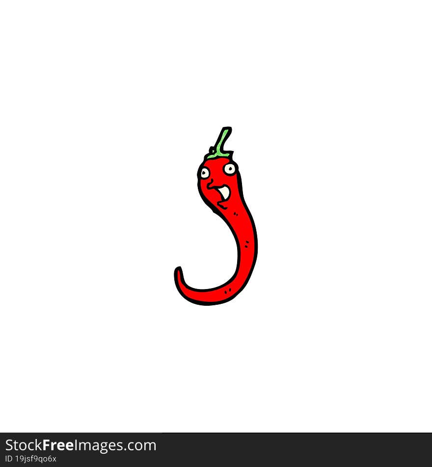 cartoon chilli pepper