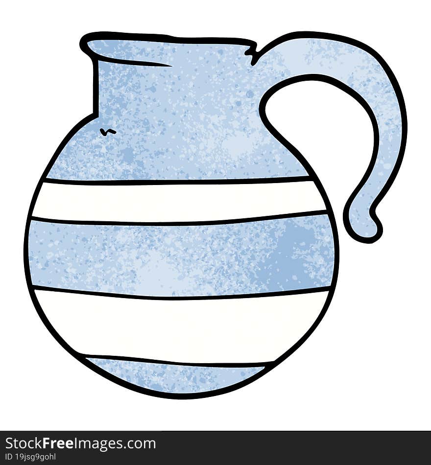 cartoon doodle of a jug