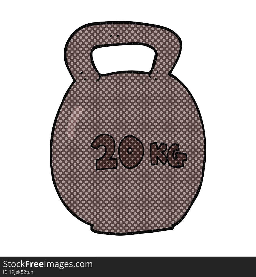 Cartoon 20kg Kettle Bell