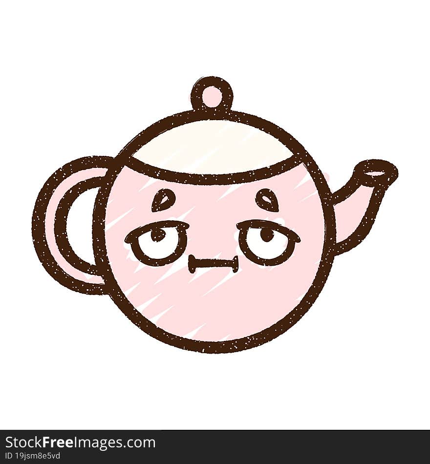 Teapot Chalk Drawing