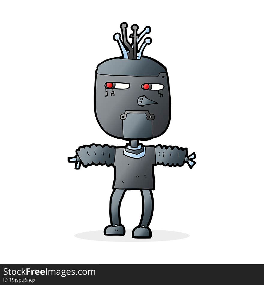 cartoon robot