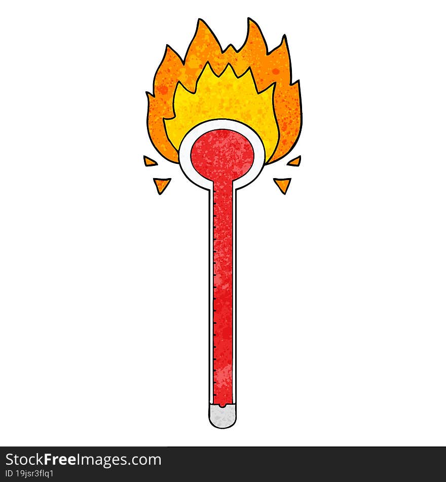 cartoon thermometer. cartoon thermometer