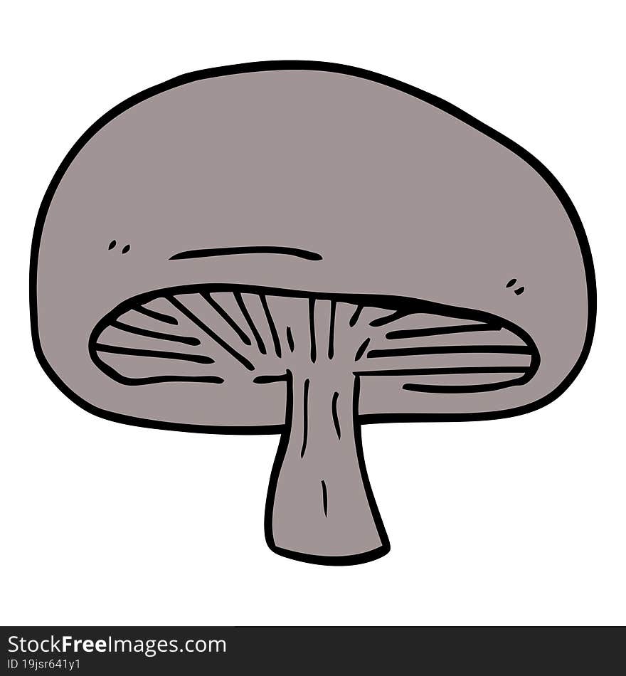 cartoon doodle mushroom