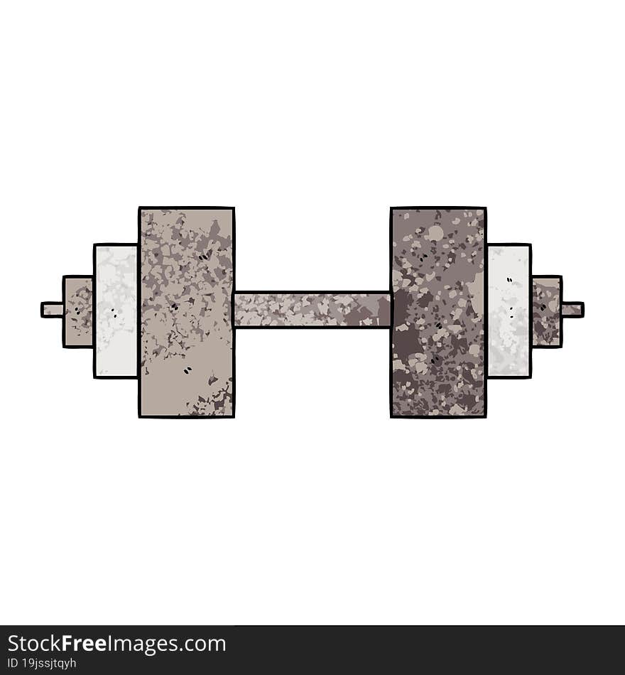 cartoon dumbbell. cartoon dumbbell