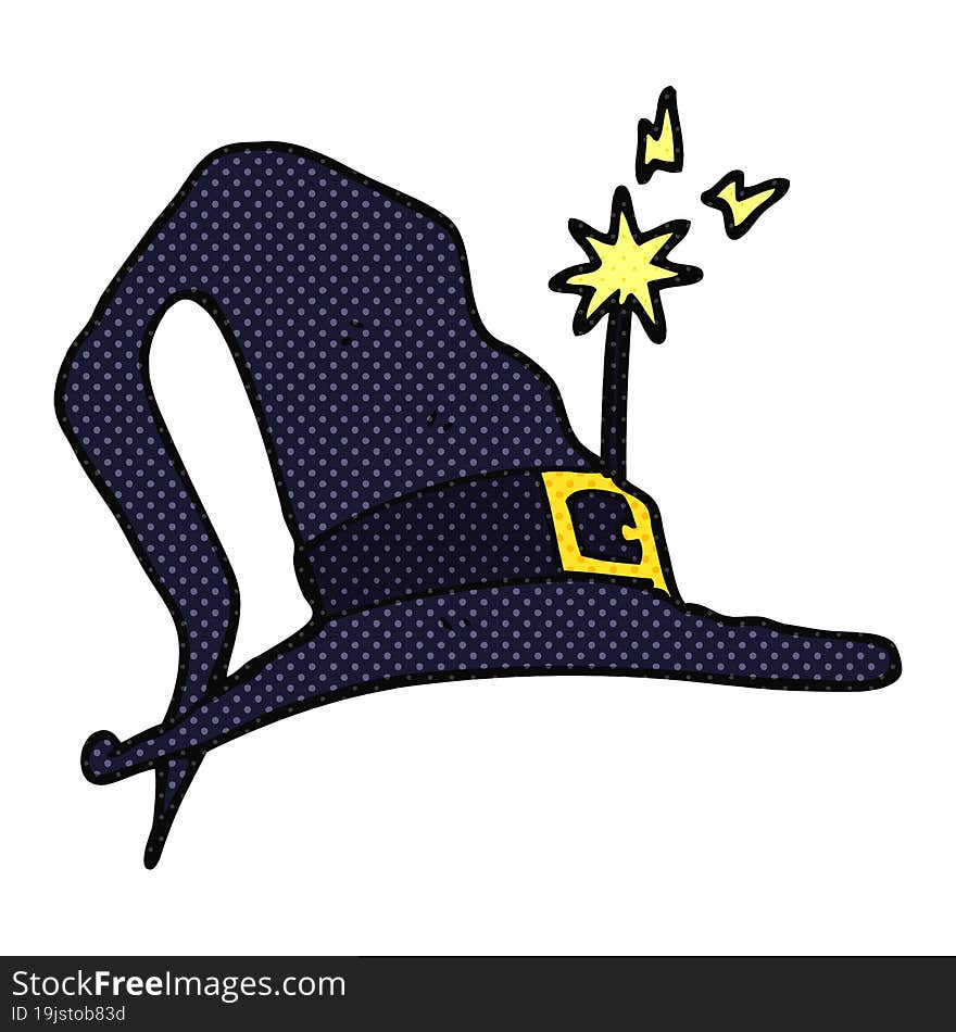 cartoon witch hat