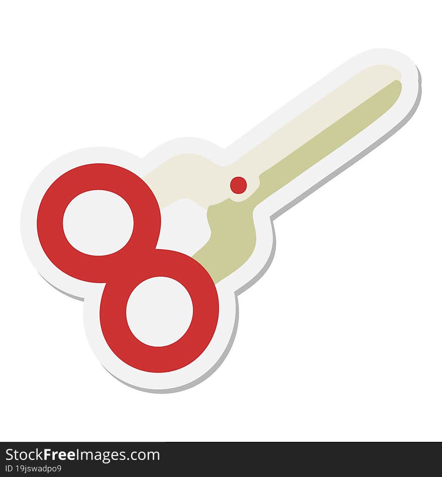 pair of scissors sticker