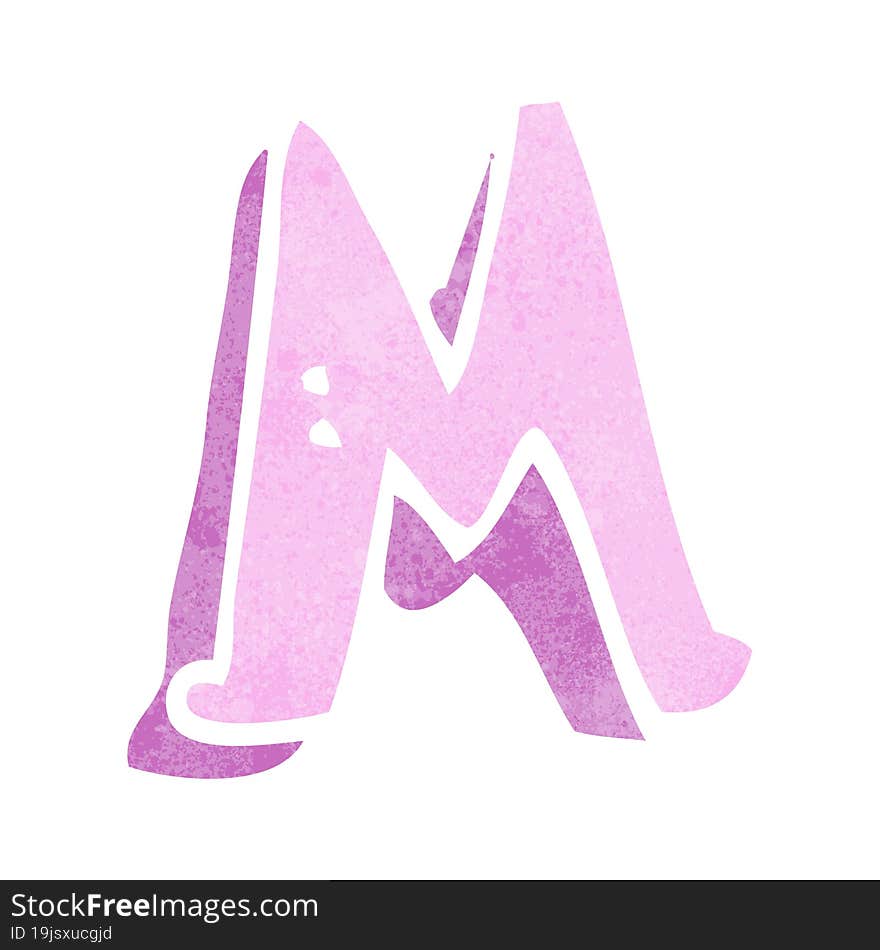 cartoon letter M