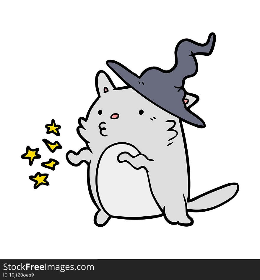 magical amazing cartoon cat wizard. magical amazing cartoon cat wizard