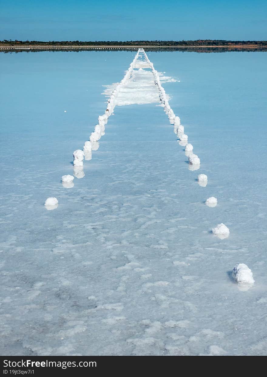 Stunning salt lake in the middle of the outback. Stunning salt lake in the middle of the outback.