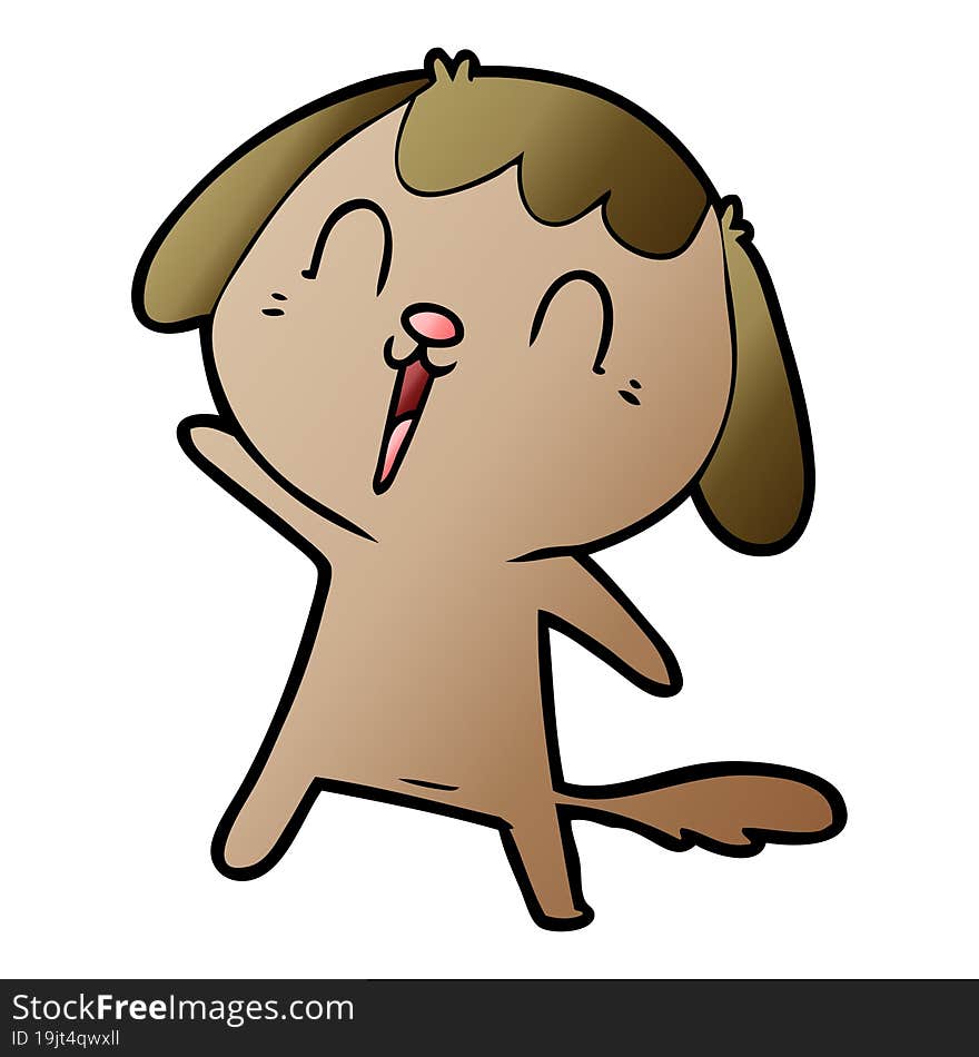 cute cartoon dog crying. cute cartoon dog crying