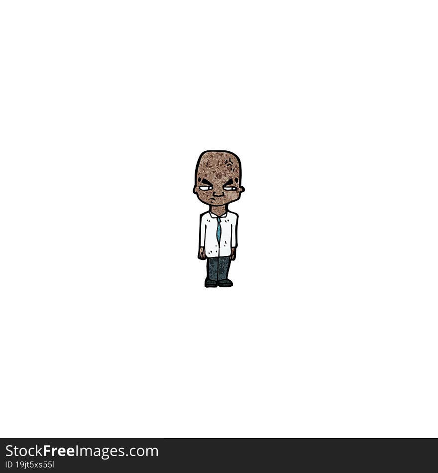 Cartoon Bald Man