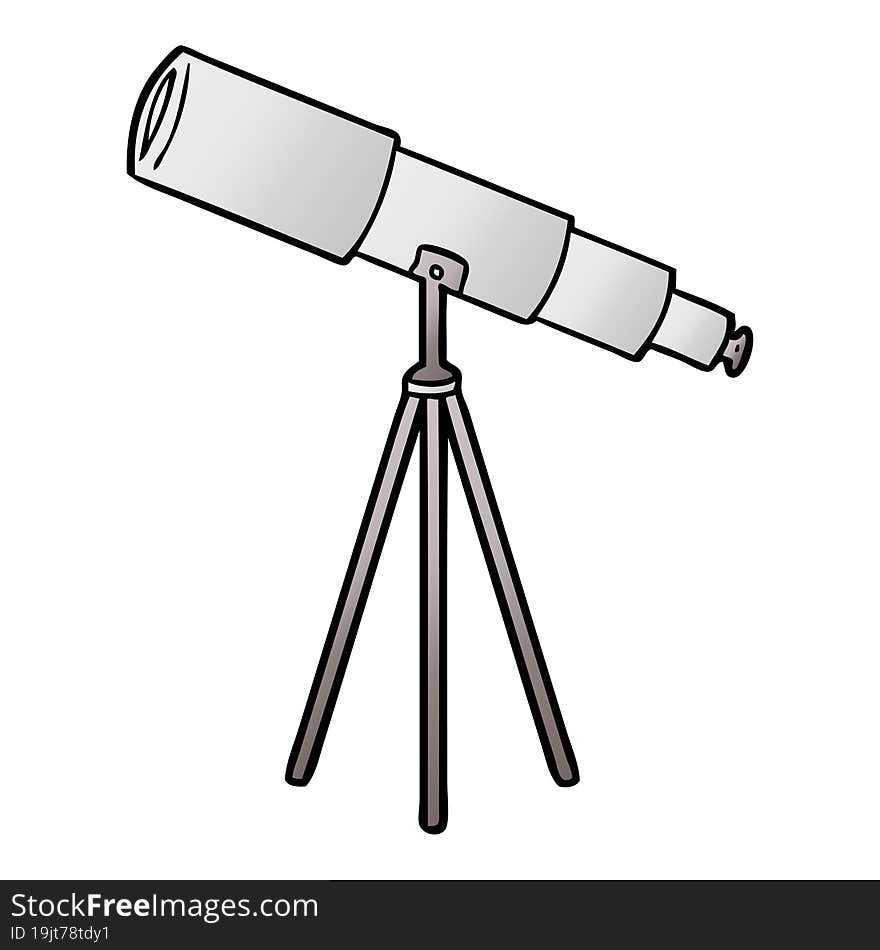 cartoon telescope. cartoon telescope