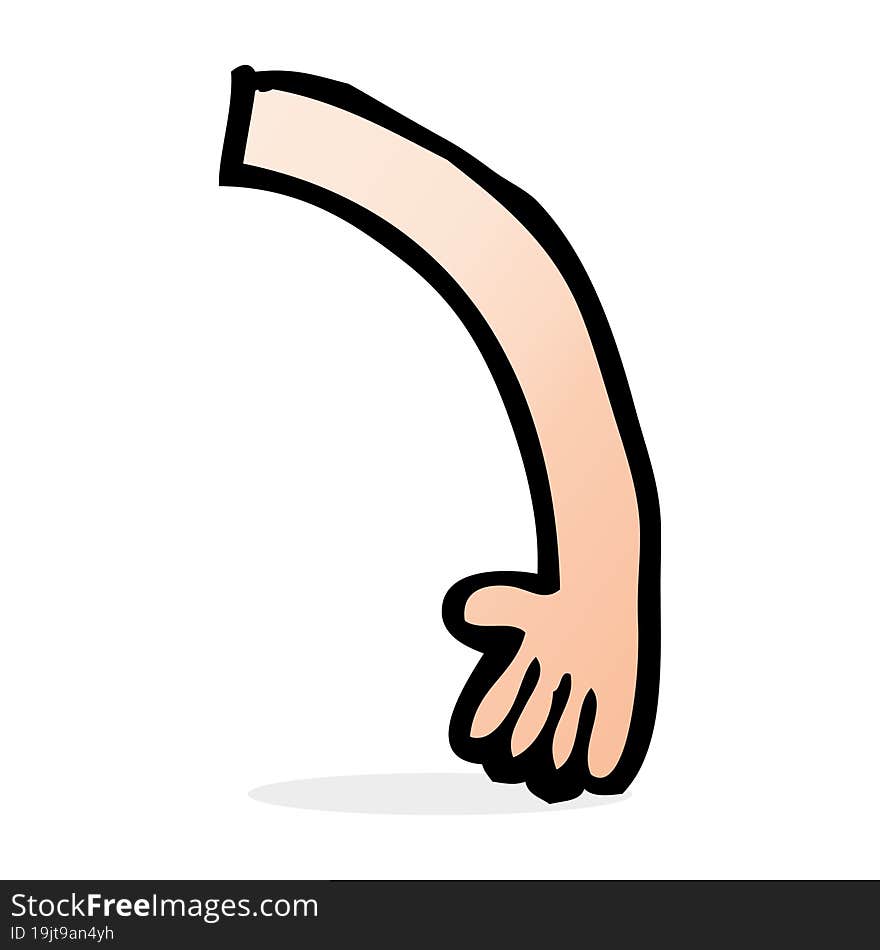 cartoon arm