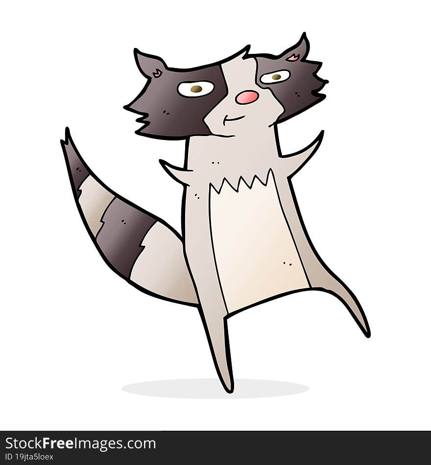 cartoon raccoon