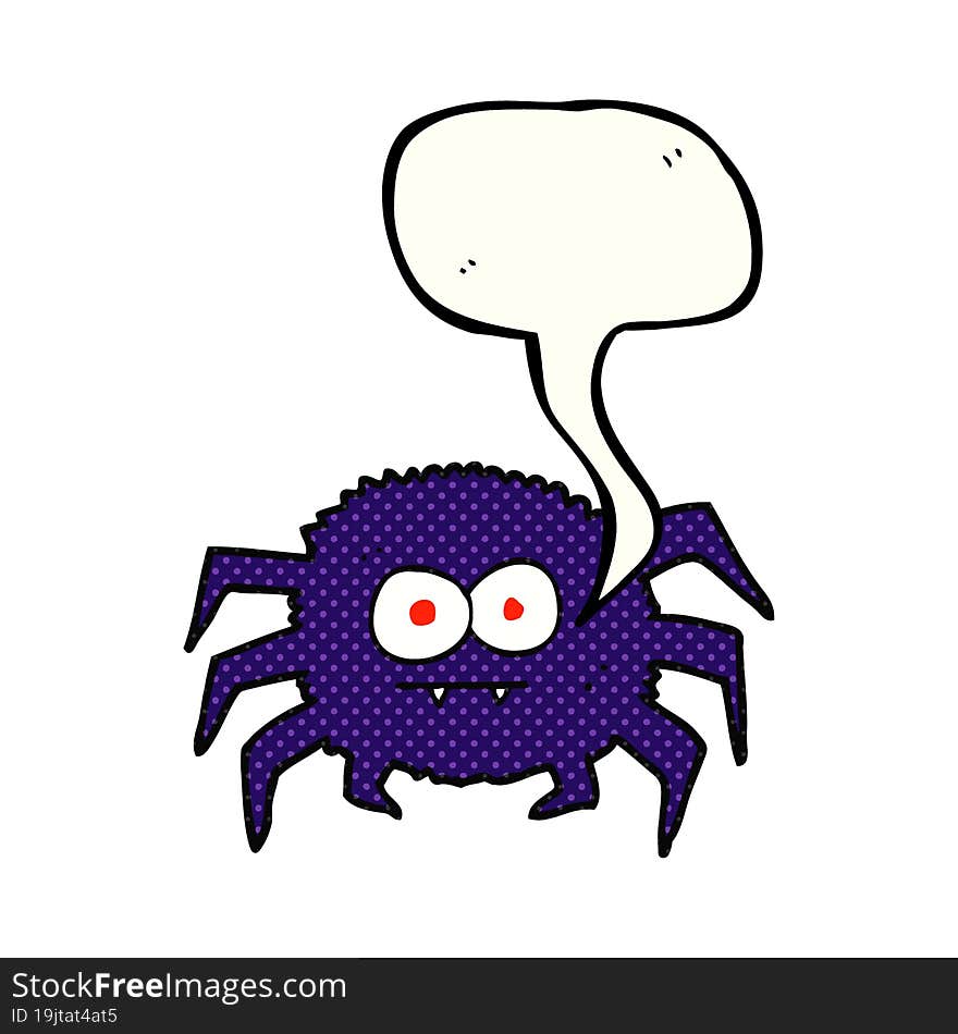 comic book speech bubble cartoon spider