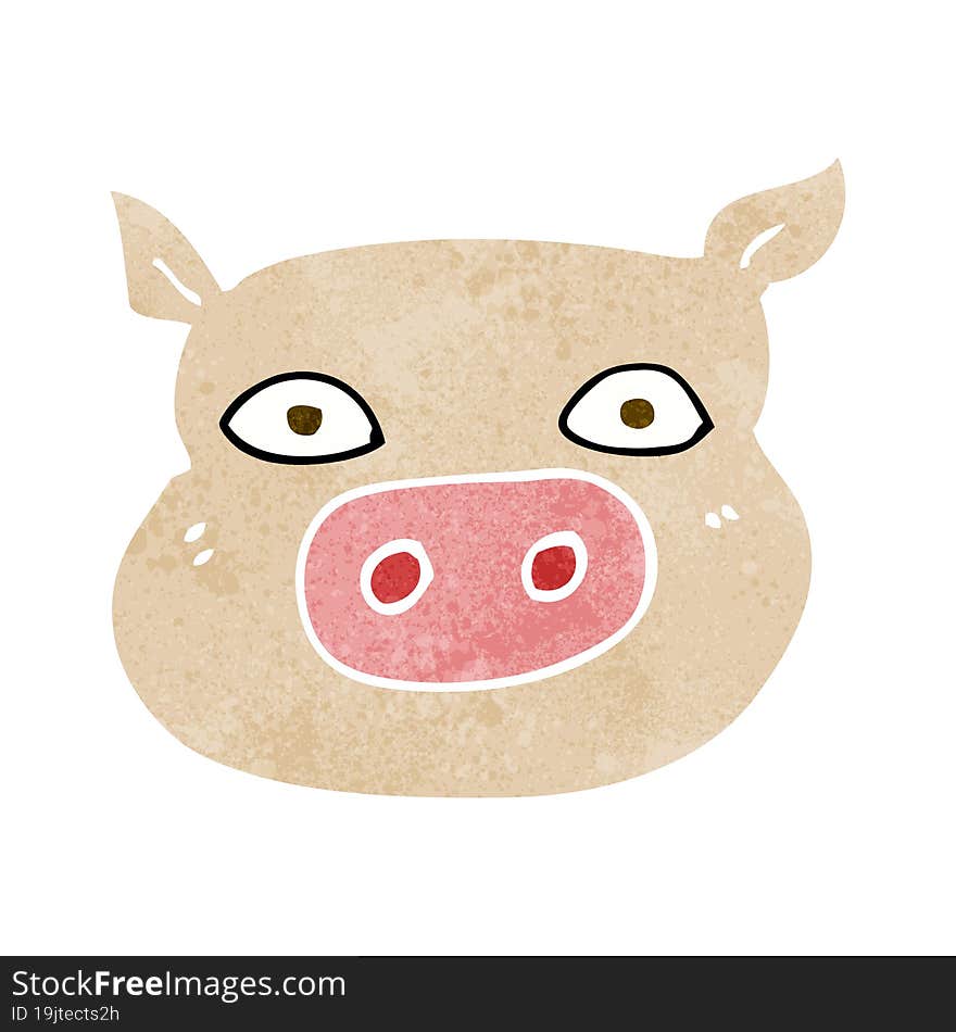 cartoon pig face