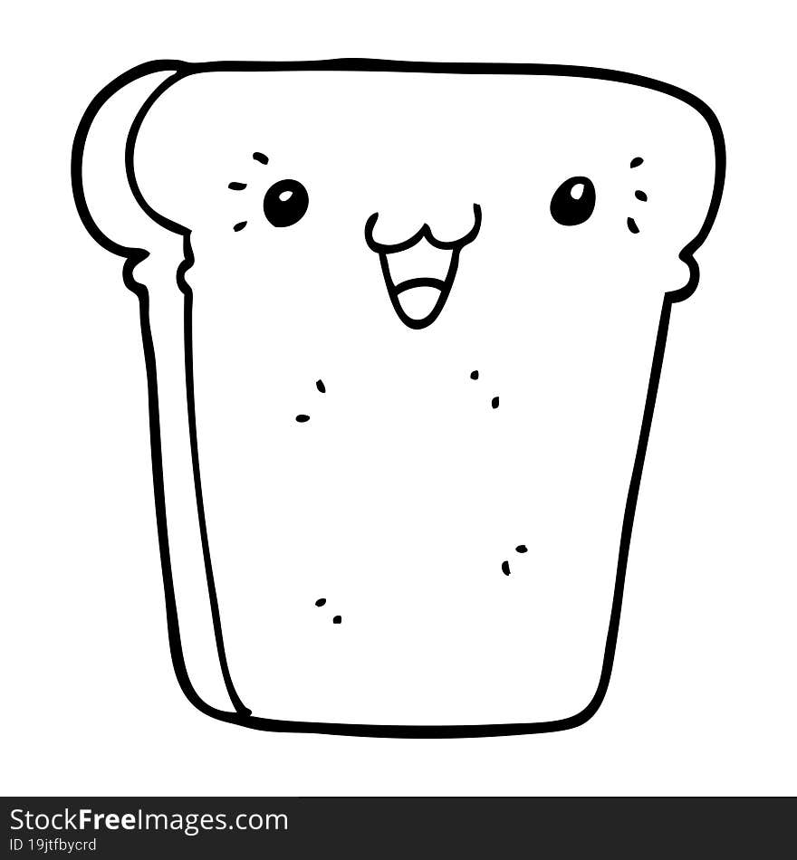 cartoon slice of bread