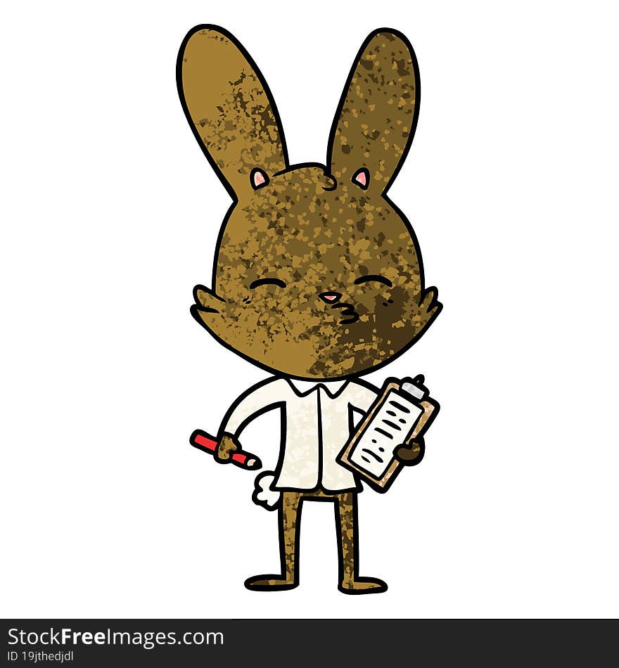 office bunny cartoon. office bunny cartoon