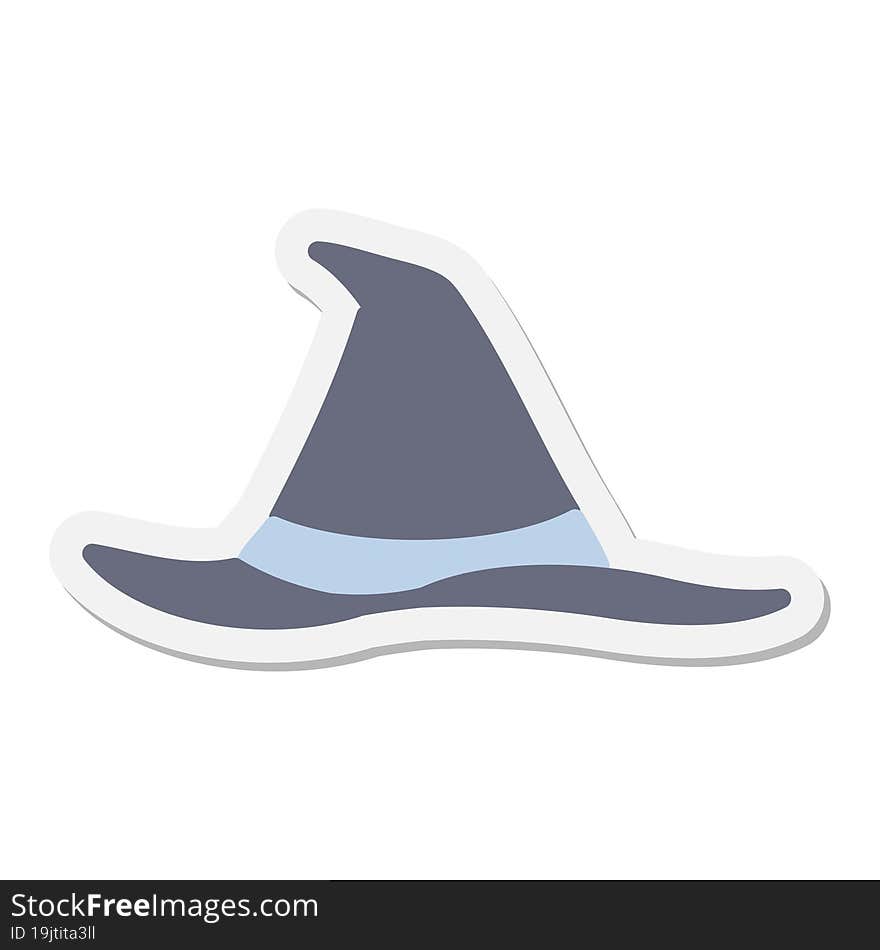 Spooky Witch Hat Sticker