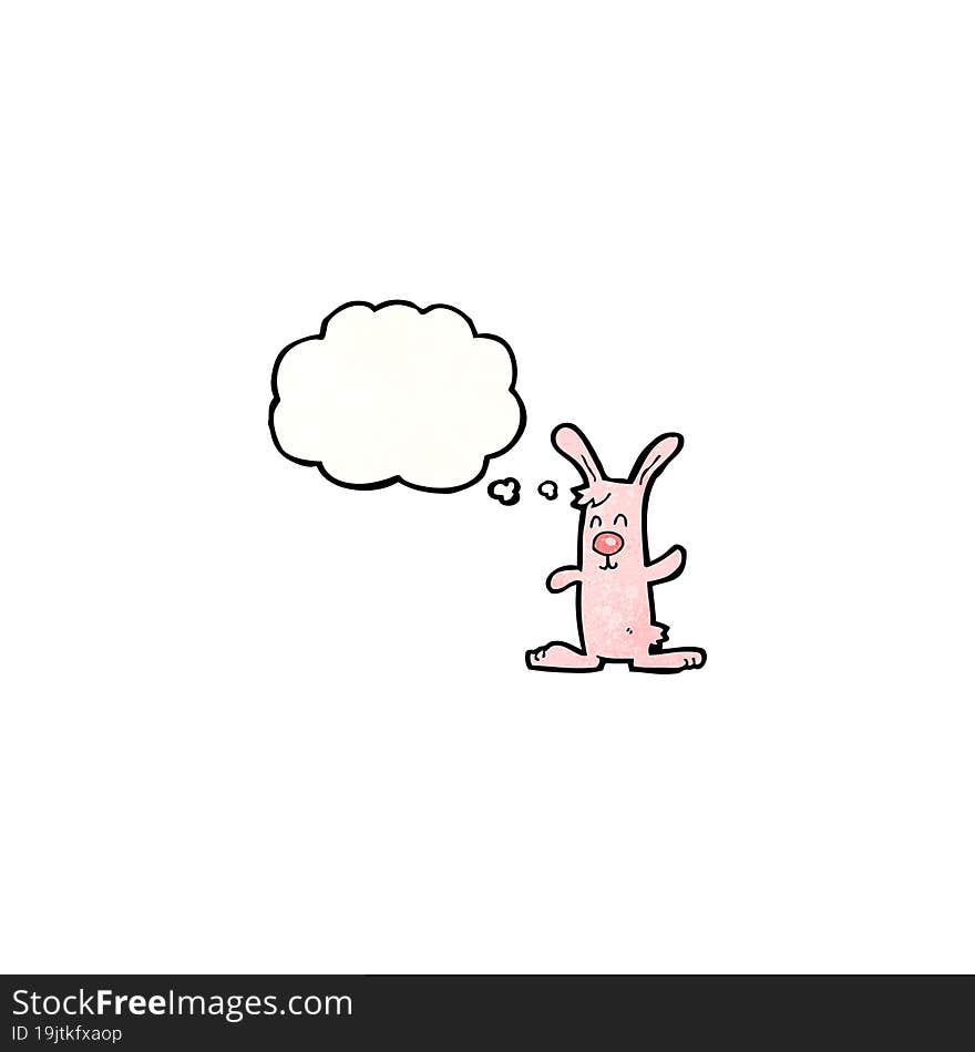 cartoon pink rabbit