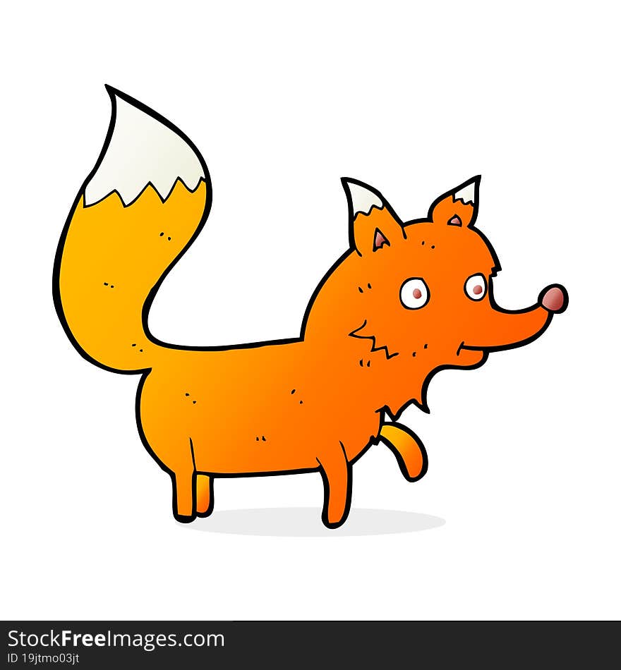 cartoon fox cub