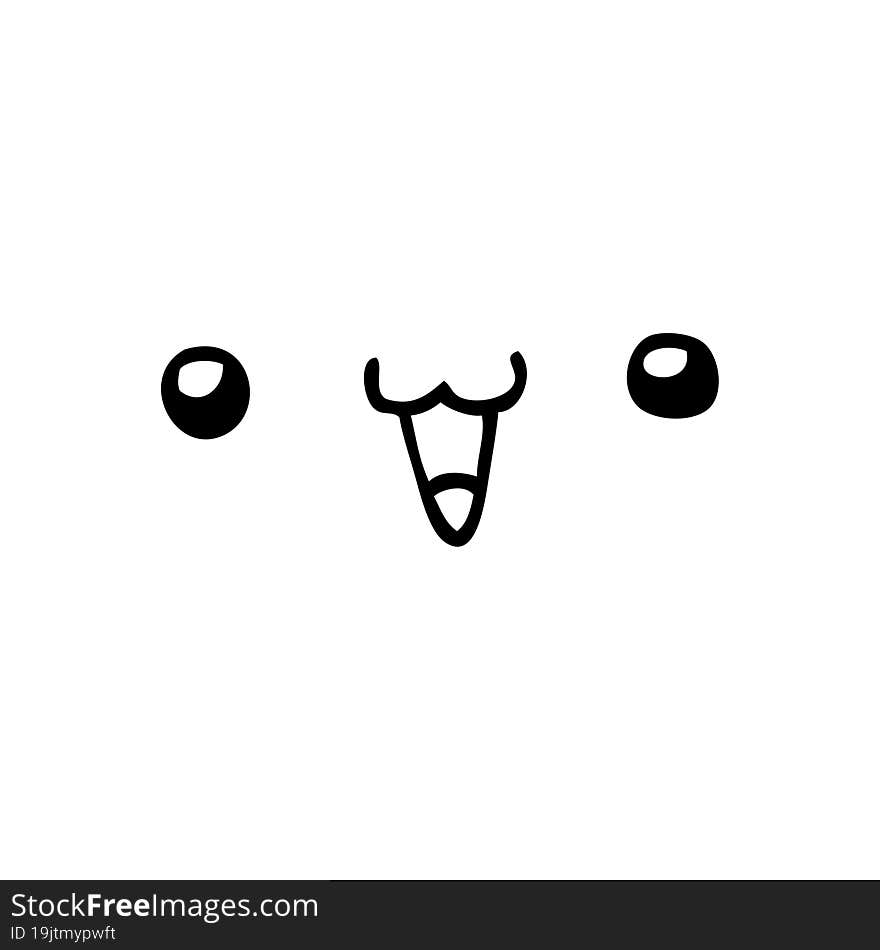 cute happy face cartoon