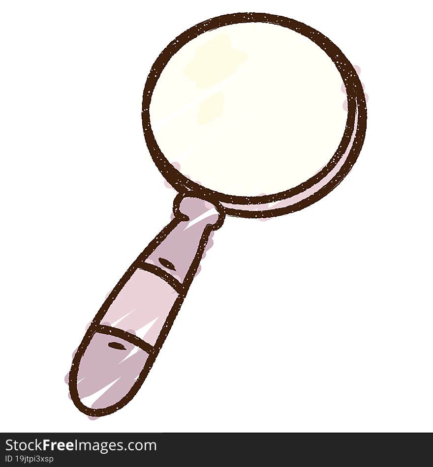 Magnifying Glass Chalk Drawing