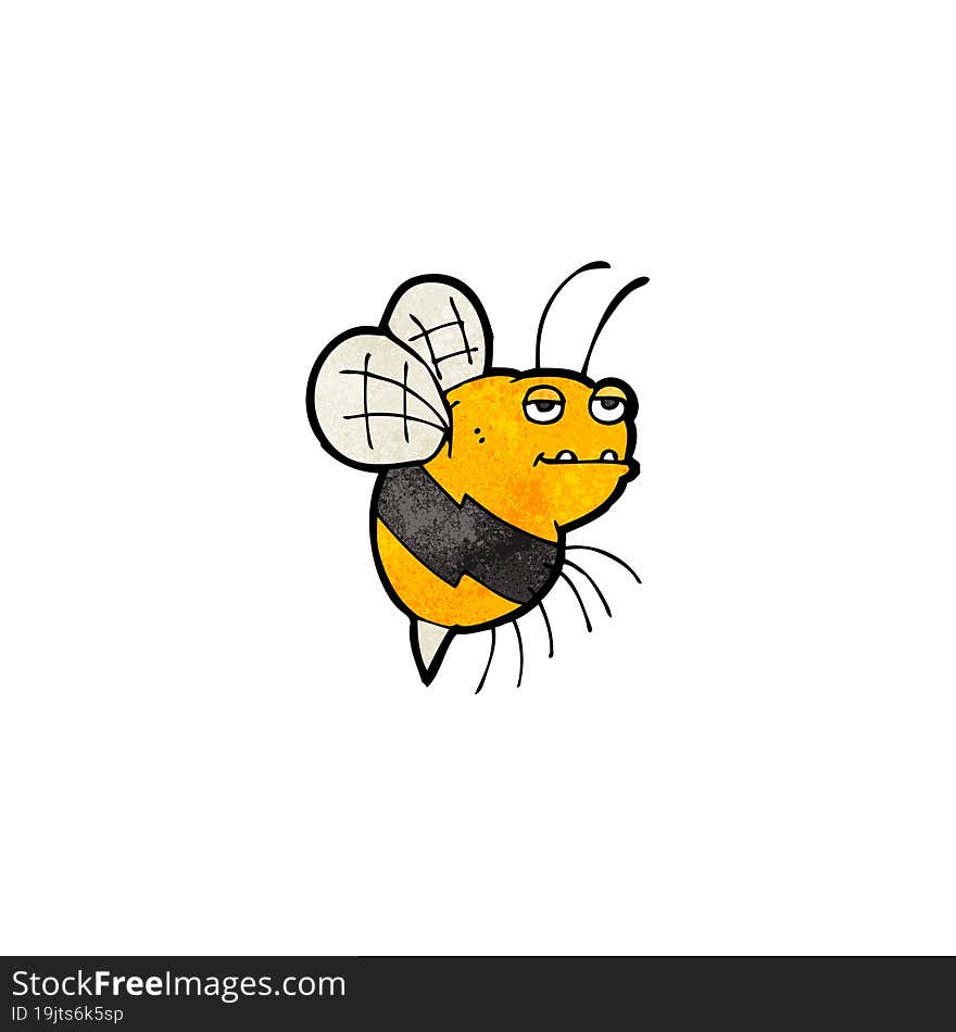 Cartoon Fat Bumble Bee