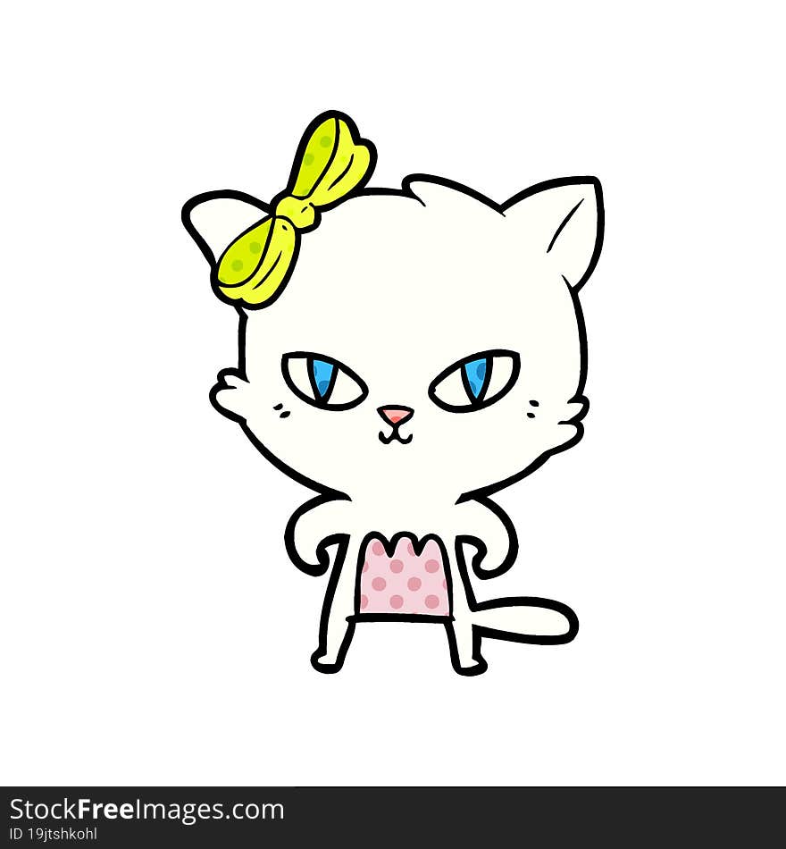 cute cartoon cat. cute cartoon cat