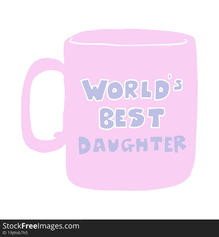 worlds best daughter mug