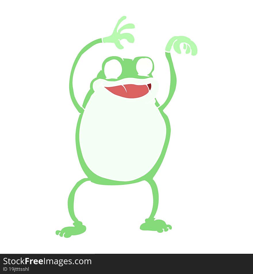 Cartoon Doodle Frog