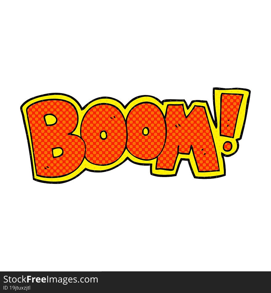 Cartoon Boom Symbol