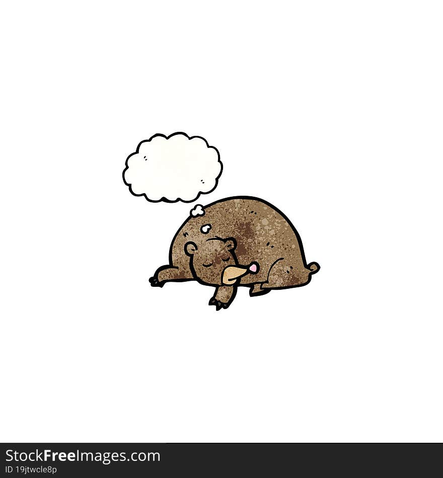 cartoon sleeping bear