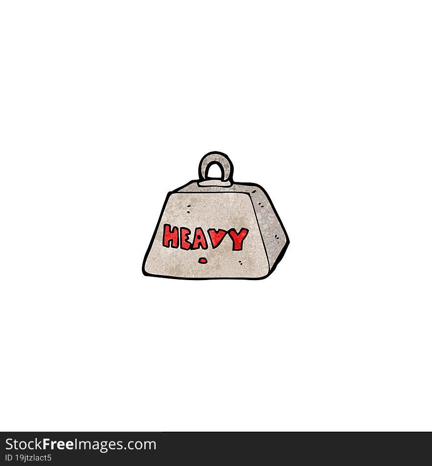 cartoon heavy metal weight