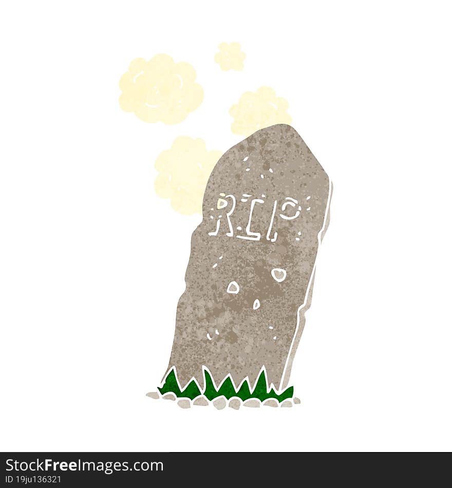 cartoon spooky grave