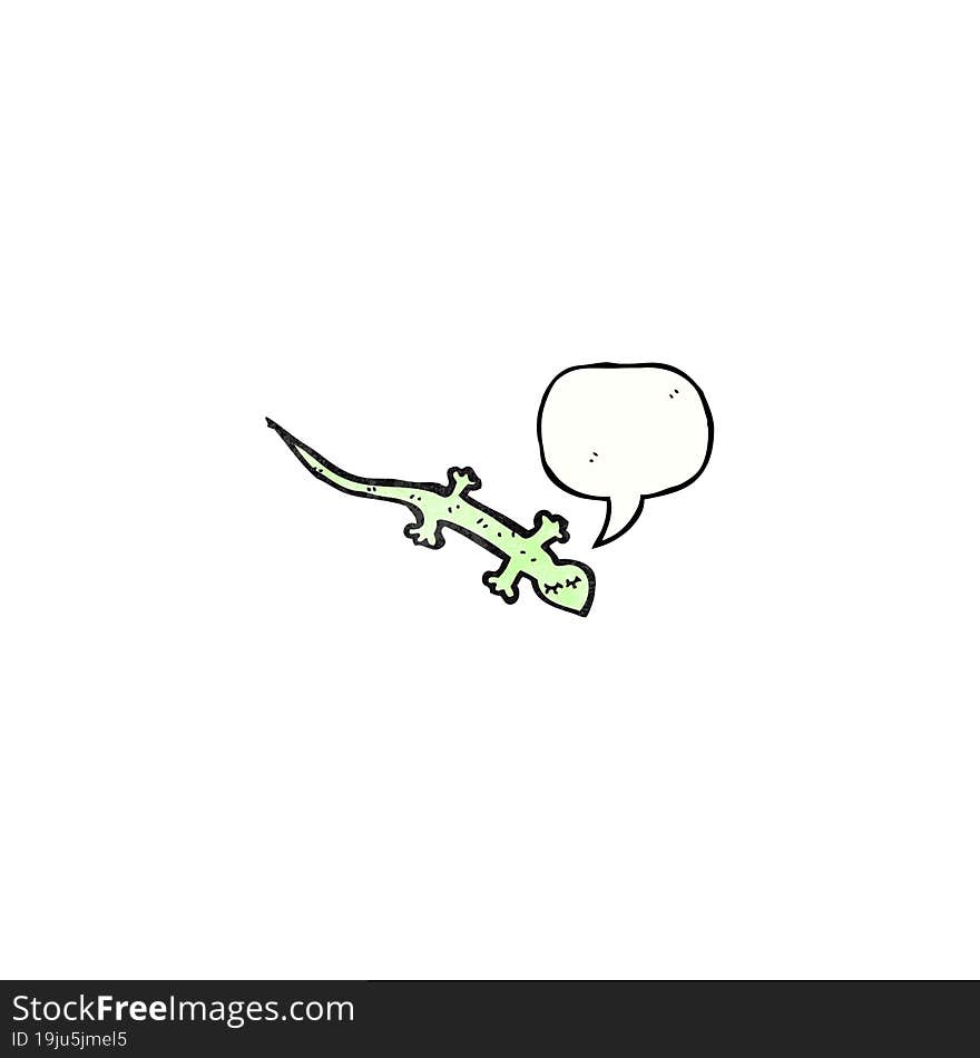 cartoon cute lizard