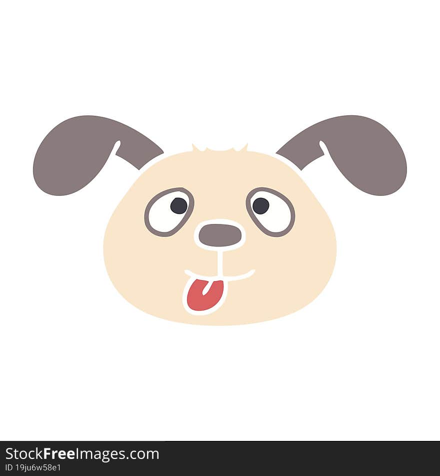 hand drawn quirky cartoon dog face. hand drawn quirky cartoon dog face