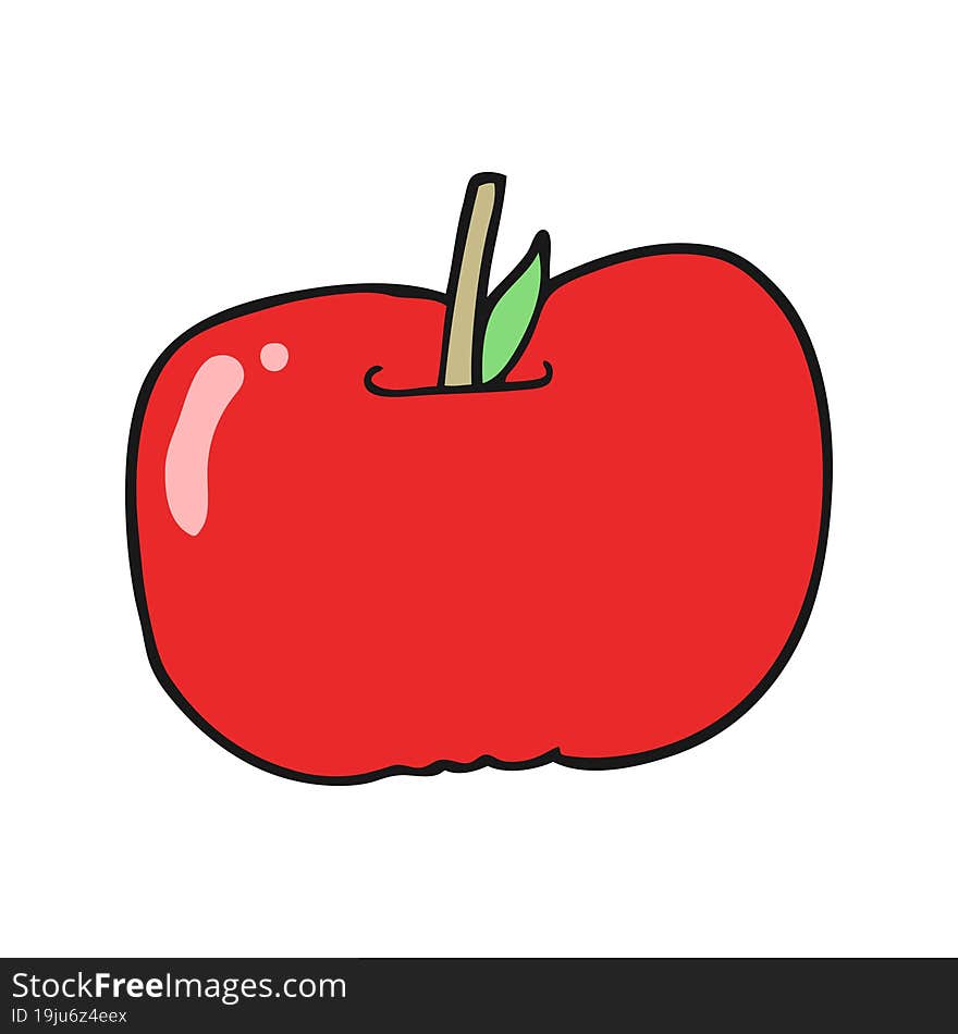 cartoon apple